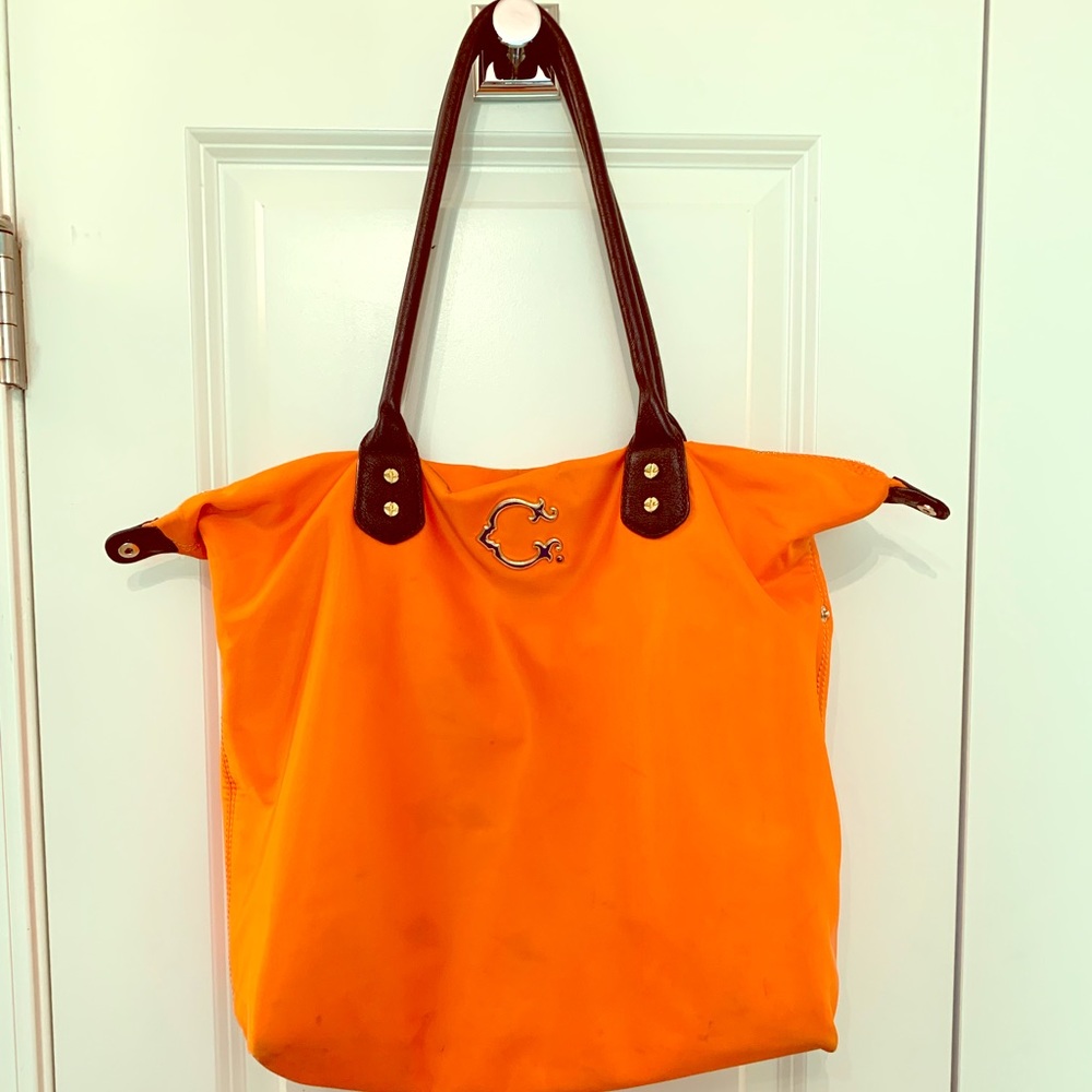 C Wonder orange tote